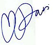 signature de Paris Hilton