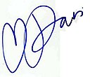 Paris Whitney Hilton – podpis