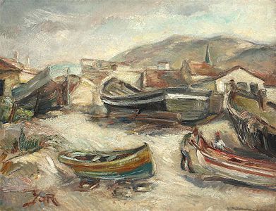 Fishermen with Dinghies