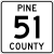 Pine County маршрут 51 MN.svg