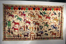 A Pithora painting of the Rathava community, Gujarat Pithora Painting Rathava Community Clothing Gujrat.jpg