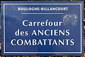 Plaque Carrefour Anciens Combattants - Boulogne-Billancourt (FR92) - 2021-08-11 - 1.jpg