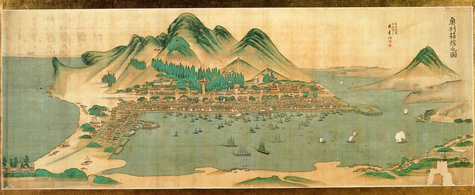 Port of Hakodate map circa 1863