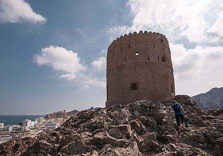 Portuguese watchtower near Mutrah Souq