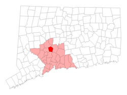 Location in نیو ہیون کاؤنٹی، کنیکٹیکٹ
