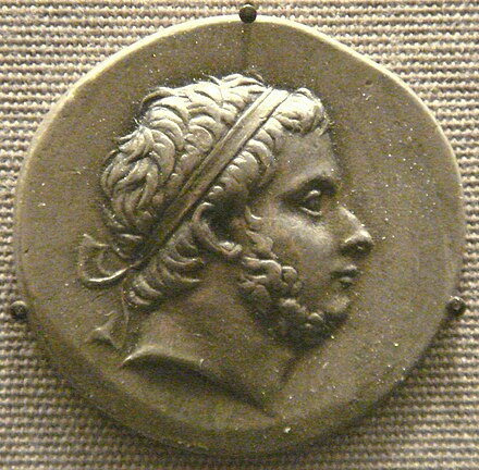 Tetradrachm of Prusias I (older and bearded). British Museum.