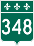 Route 348 Schild