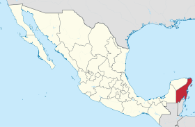 Mapa a pakabirukan ti Quintana Roo