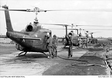 RANHFV UH-1s refuel while supporting ARVN 7th Division operations.jpg