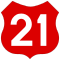 National Road 21 Schild}}