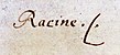 signature de Jean Racine