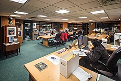 Reading room in The William Ready Division of Archives and Research Collections in Mills Memorial Library at McMaster University.jpg