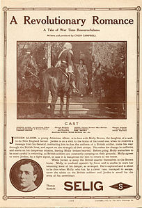 Dépliant de sortie pour UNE ROMANCE RÉVOLUTIONNAIRE, 1913.jpg