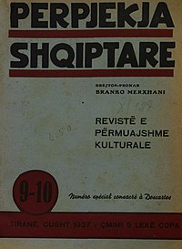 Përpjekja shqiptare literary magazine, which was published by Branko Merxhani