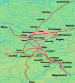 Netz der Rheinischen Eisenbahngesellschaft