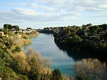 El río Mijares a su paso por Villarreal.