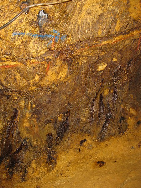 File:Rosia Montana Roman Gold Mines 2011 - Wall Detail-1.jpg