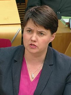 Ruth Davidson Leader of the Scottish Conservatives in the Scottish Parliament