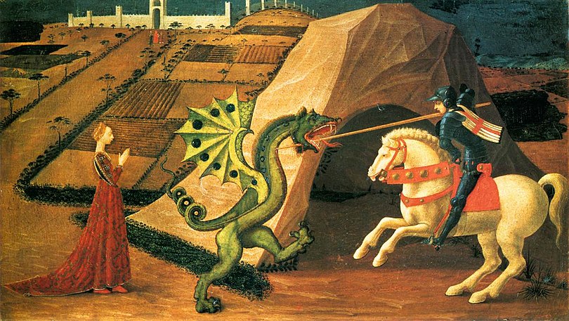 Saint George and the Dragon by Paolo Uccello (Paris) 01.jpg