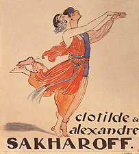 Clotilde et Alexandre Sakharoff, George Barbier, 1921.