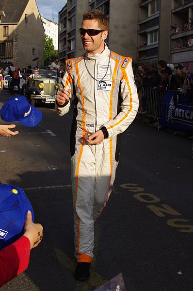 File:Sam Hancock Le Mans drivers parade 2011.jpg