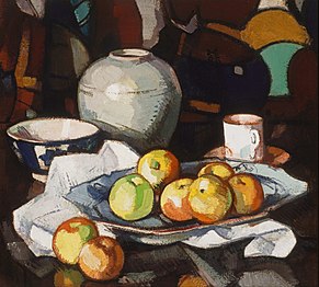 Samuel Peploe Still life – Apples and Jar (1912–1916)