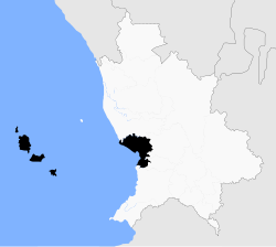 Ubicación del municipio de San Blas en Nayarit