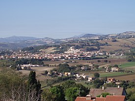 San Lorenzo in Campo - Vista dalla rocca di Castelleone di Suasa 1.JPG