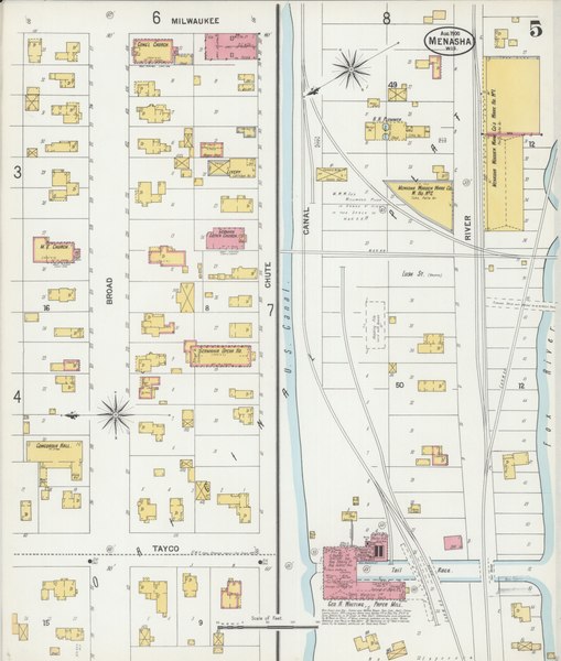 File:Sanborn Fire Insurance Map from Menasha, Winnebago County, Wisconsin. LOC sanborn09615 005-5.tif