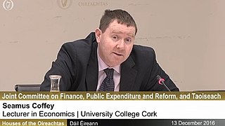 <span class="mw-page-title-main">Seamus Coffey</span> Irish economist