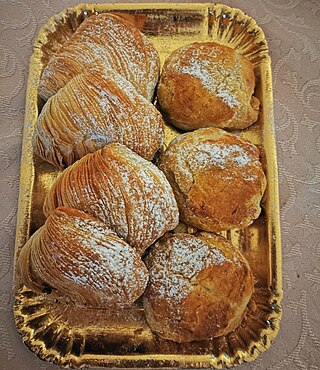 <i>Sfogliatella</i> Italian filled pastry