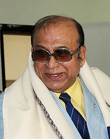 P.K. Banerjee in 2011. Shri P. K. Banerjee, at the felicitation ceremony of the members of 1960 Rome Olympics Indian Football Team (cropped).jpg
