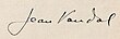 firma di Jean Vaudal