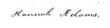 firma di hannah adams