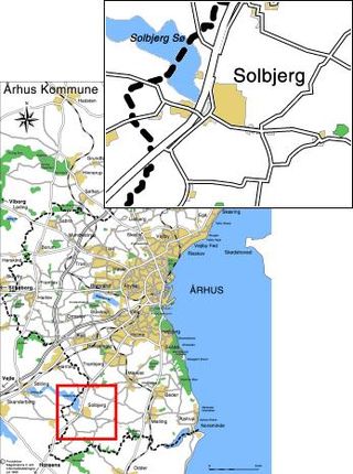 <span class="mw-page-title-main">Solbjerg</span> Town in Region Midtjylland, Denmark