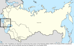 Map of the change to the Soviet Union on 8 March 1944