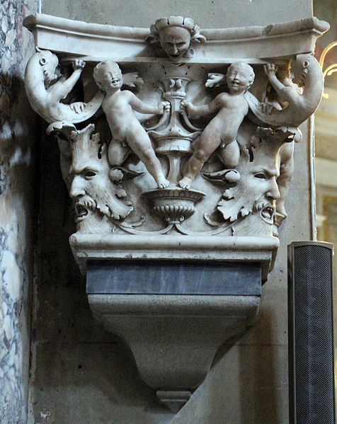 File:Stagio stagi, capitello del duomo di pietrasanta con putti e mascheroni 03.JPG