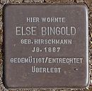 Stolperstein Arnstadt Karolinenstraße 2-Else Bingold.JPG