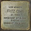 Stolperstein Fritz Cohn Stargarder Straße 38 A 0018.JPG