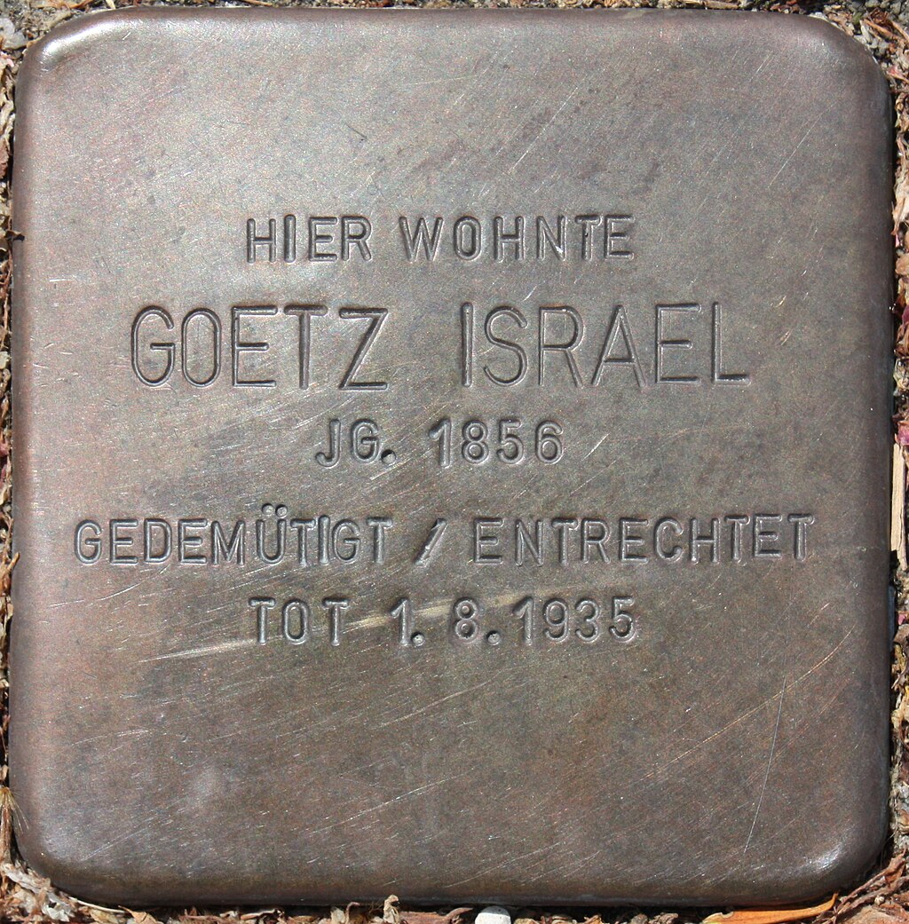Stolperstein Lampertheim Römerstraße 76-78 Götz Israel.jpg