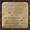 Stolperstein Münchener Str 16 (Schön) Lydia Mayer.jpg