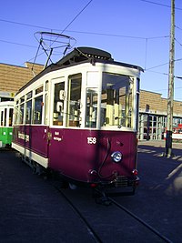 Historic tram Tw158