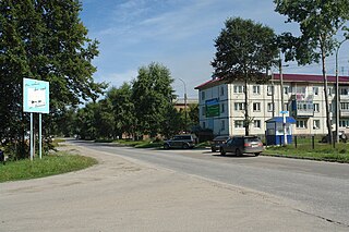 Baykalsk Town in Irkutsk Oblast, Russia