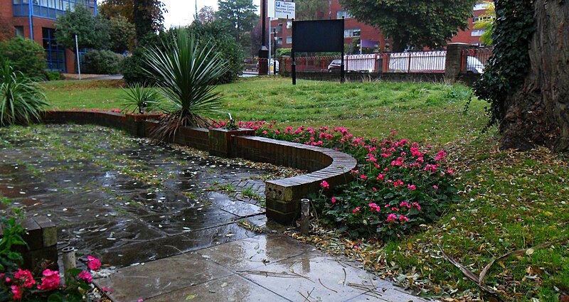 File:Sutton, Surrey, Greater London garden in front of Secombe Theatre.JPG