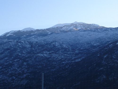 Sveti Jure din partea de nord-est - vedere de pe autostrada A1