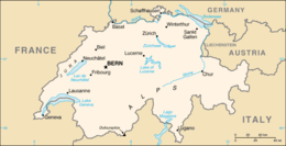 Svizzera - Mappa