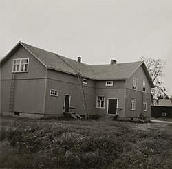 Ruosniemen työväentalo syyskuussa 1956.