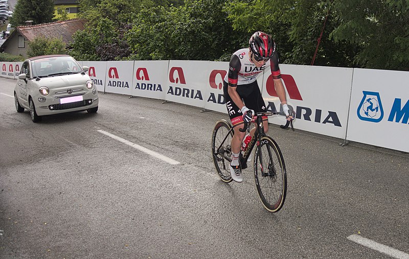 File:Tadej Pogačar winning finish (2021 Tour of Slovenia, stage 2).jpg