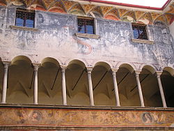 Frescoed court in Palazzo Besta. Teglio Palazzo Besta.jpg
