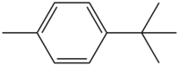 Structural formula of 4-tert-butyltoluene